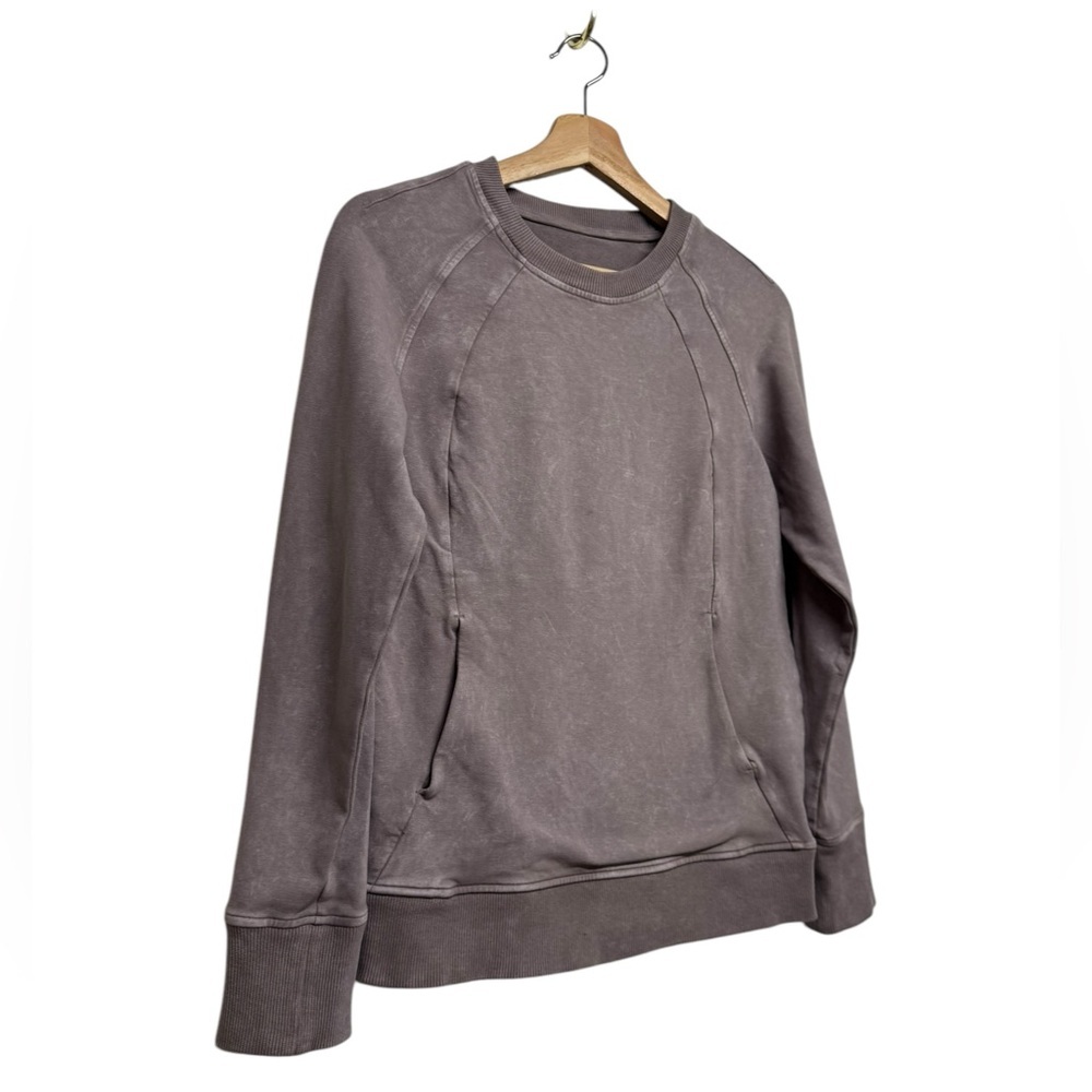 LULULEMON Scuba Crew Washed Lunar Rock 4 - Picture 8 of 11